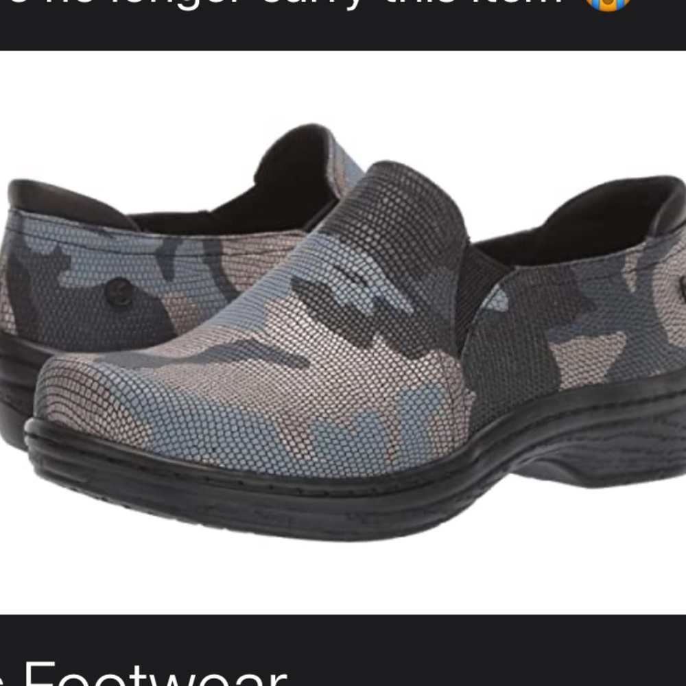 Klogs-Moxy blue/silver camo slip on mules-Super cool and unique-Boxed NWT